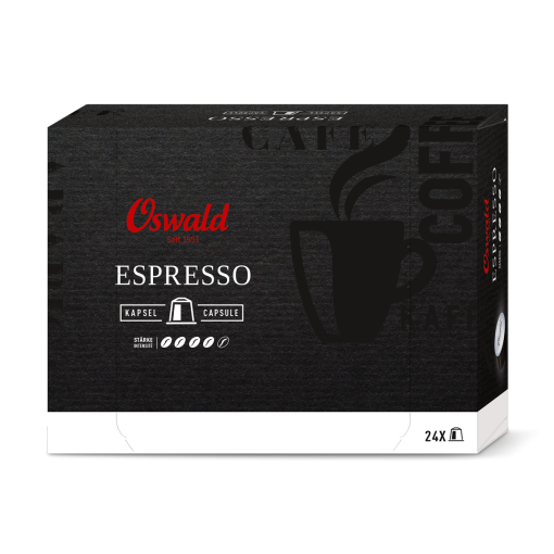 Schachtel Kaffee Espresso, Kaffee, Oswald