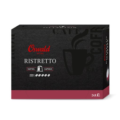 Schachtel Kaffee Ristretto, Kaffee, Oswald